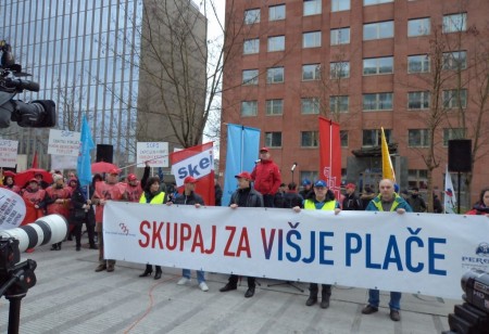Protestni shod: Za višje plače - Ljubljana, 5.12.2018