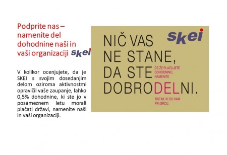 Namenite del dohodnine naši organizaciji SKEI Slovenije