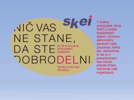 Namenite del dohodnine vaši organizaciji SKEI Slovenije