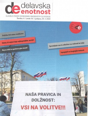Delavska enotnost št. 6, 24.3.2022