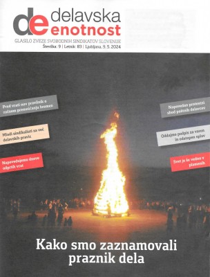 Delavska enotnost št. 9, 9.5.2024
