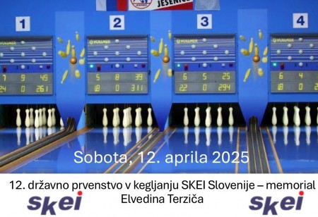 12. državno prvenstvo v kegljanju SKEI Slovenije – memorial Elvedina Terziča